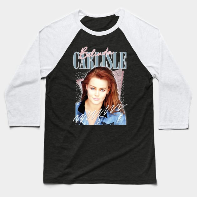 Belinda Carlisle - 80s Aesthetic Fan Design Baseball T-Shirt by DankFutura